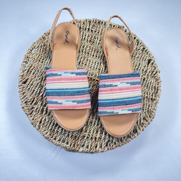 Qupid Sandals perfect for summer, fun Colors, Size 10M - Picture 1 of 6